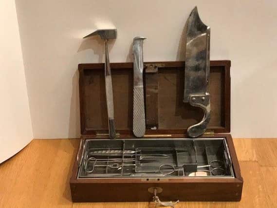 Victorian amputation set believed to have been used in the Crimean War