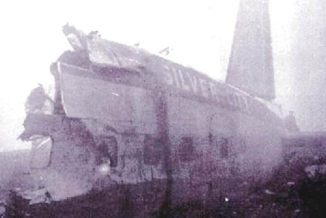 Wreckage from Winter Hill air crash of 1958