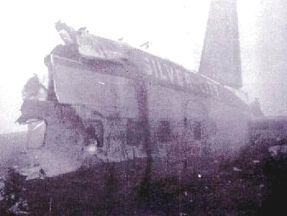 Wreckage from Winter Hill air crash of 1958