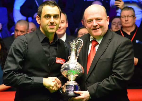 Ronnie O'Sullivan after his victory at Preston Guild Hall (photo: eventphotos67)