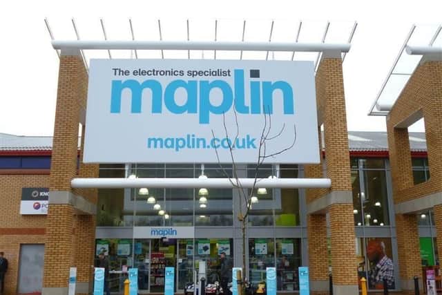 Maplin has five stores in the North West