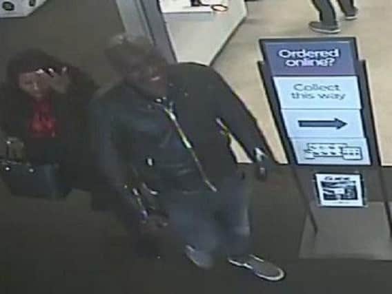 Police would like to speak to these two people in connection with the incident