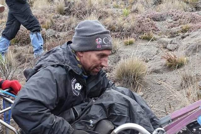 Shaun Gash, during last year's climb up Mount Kilimanjaro