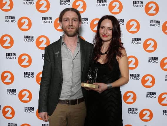 Winner of the Best Duo award at the BBC Radio 2 Folk Awards 2014 - Phillip Henry & Hannah Martin - (C) BBC - Photographer: Jack Barnes