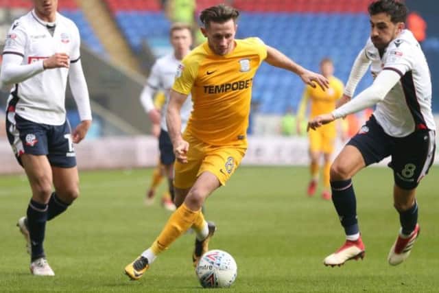 Alan Browne on the attack against Bolton