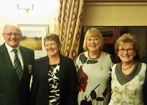 All set: The new officers at Chorley Golf Club line up. From left: John Gorton, Janet Cartledge, Hilary Jackson, Steph Patterson and Darren Edwards.