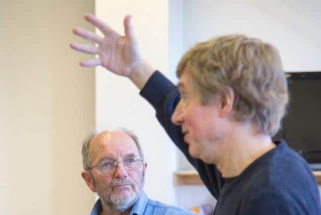 David Thacker with playwright David Rudkin