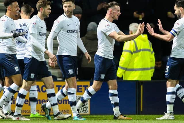 Alan Browne is congratulated after scoring