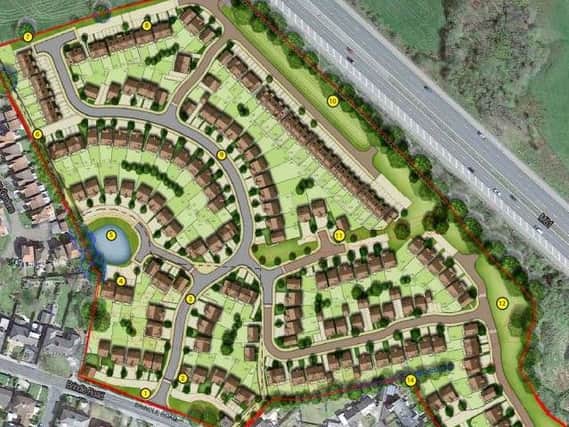 Plans for 192 homes on land off Brindle Road in Bamber Bridge were refused at South Ribble Council's planning committee this week. Image via Bellway Homes.