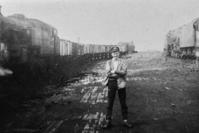 John Fletcher at the railyard in Lostock Hall
