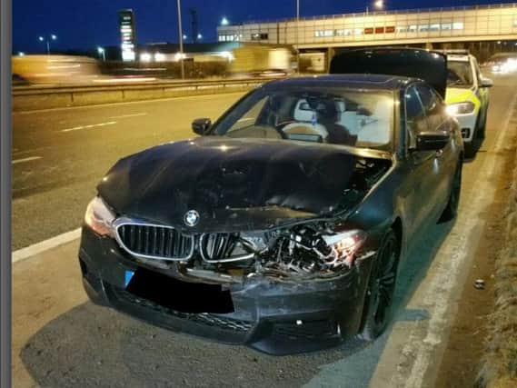 A car crash on the M6 near Charnock Richard services held up motorists getting home from work last night.