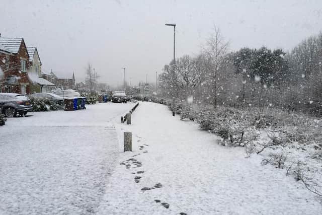 Much of Lancashire was covered in heavy snow as the 'Pest from the west' hit the county.