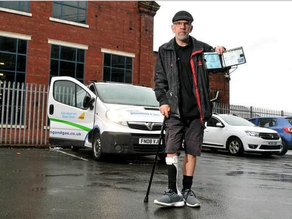 Chris, who lost his foot in an accident in 2002, admitted that he parked behind the car in frustration after repeatedly seeing able-bodied drivers parking in disabled spaces.