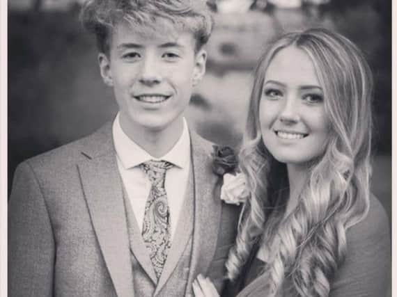 Tragic Ethan Hunt, who has died at the age of 16 after contracting sepsis, with his sister Jodie-Leigh.