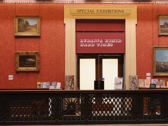 The entrance to the exhibition
