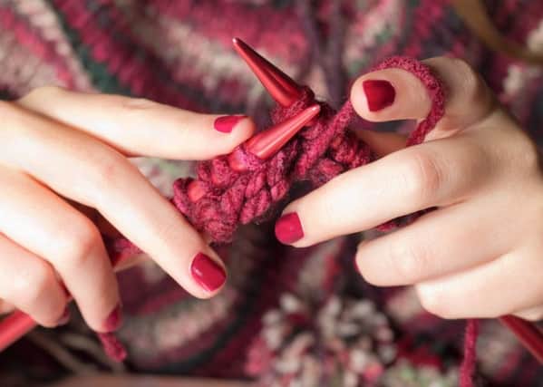 Knitting.