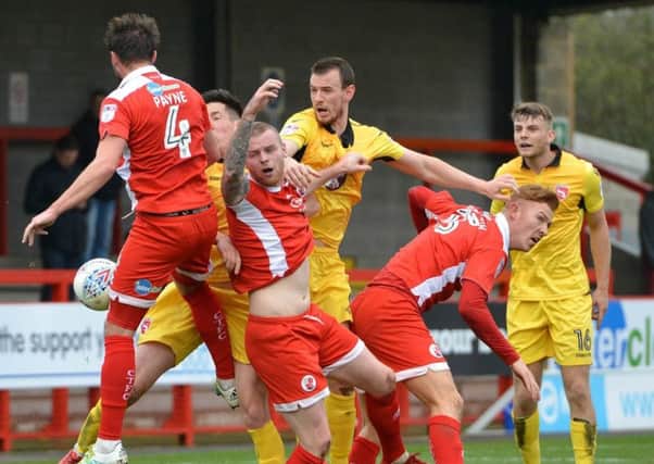 Morecambe conceded an injury-time goal to draw at Crawley Town last time out