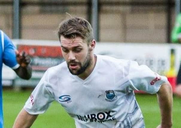 Alistair Waddecar found the net for Brig (photo: Ruth Hornby)
