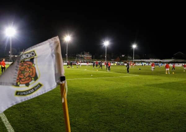 Victory Park will host Spennymoor on Tuesday night