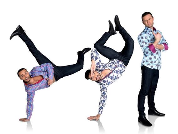 Aston Merrygold, Louis Smith and Harry Judd