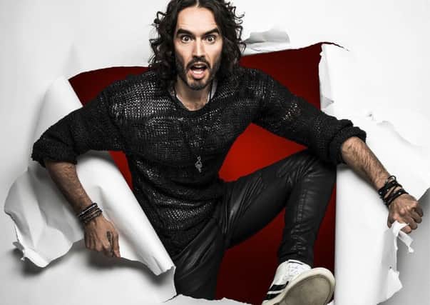 Russell Brand is appearing at King George's Hall, Blackburn on Thursday, April 5
