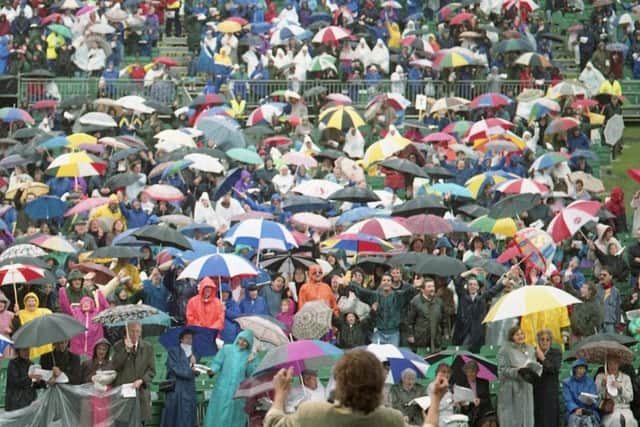 A rain soaked Ecumenical service at the Preston Guild 1992