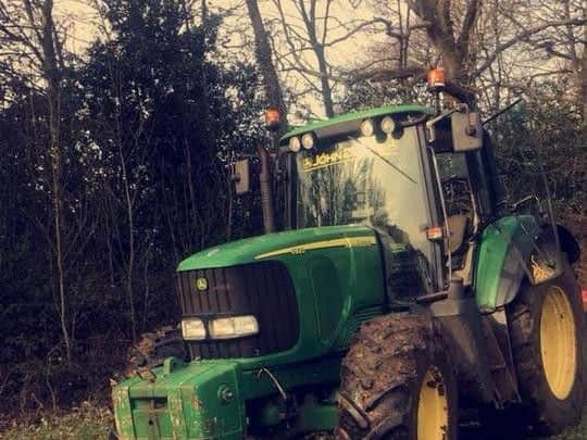 Police were contacted after thieves broke in through gates where the tractors were kept locked in a silage camp.