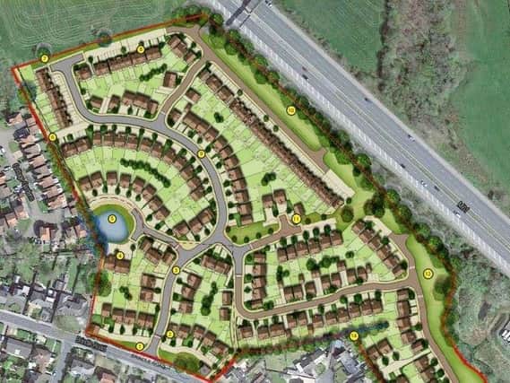 The proposed housing development
