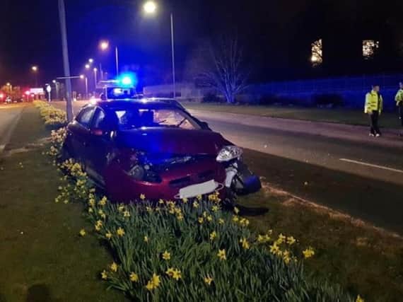 Pair had a lucky escape after the crash near Temple Way, Chorley
