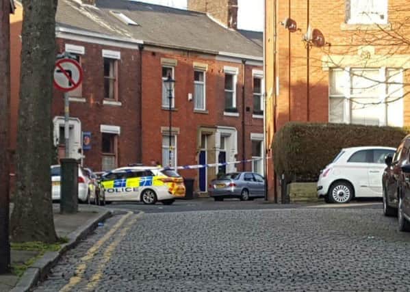 Scene of the stabbing in North Cliff Street - Photo Daniel Matthews
