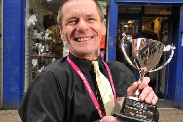 Paul Cardwell has beaten off competition from across the UK to receive the Volunteer Newcomer of the Year in vet charity PDSAs annual Volunteer Awards.