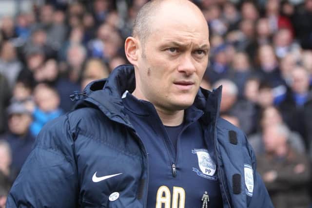 Alex Neil looks on during Preston's defeat to Sheffield Wednesday.