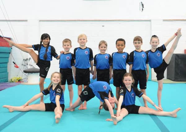 Primary schools gymnastics competition.  Pictured are pupils from Harris Primary.