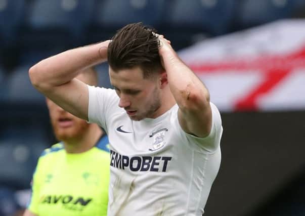 Alan Browne after missing a crucial penalty against Derby County on Monday