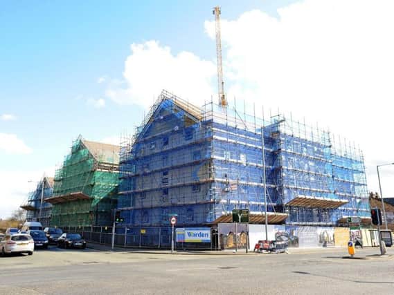 Canterbury Hall under construction on Garstang Road