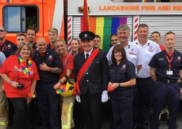 Lancashire Fire and Rescue at Pride 2017