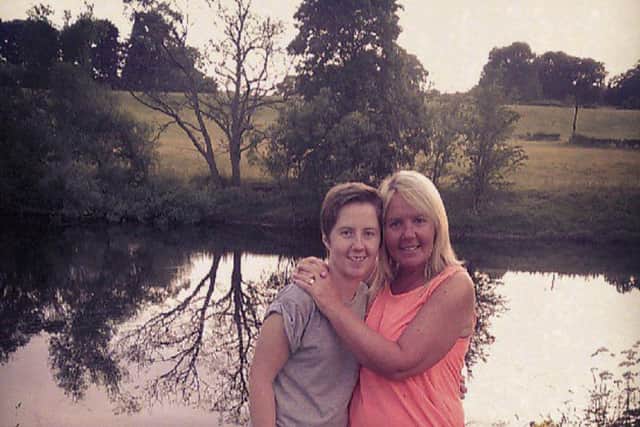 Cassie Hayes with her mum Tracy Hayes (right)