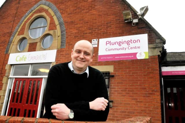 Centre manager Ben Clayton outside Plungington Community Centre, Preston