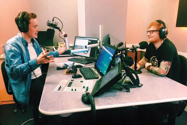 Darryl interviewing Ed Sheeran and Craig David