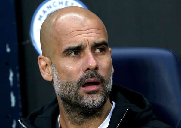 Manchester City manager Pep Guardiola