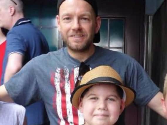 Alan Howson, of Cleveleys, with his nephew Charlie Jordan, who died of a rare brain cancer in February 2017