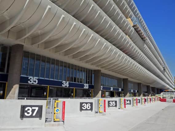 New bus bays installed at Preston bus station as part of a major renovation job of the site.