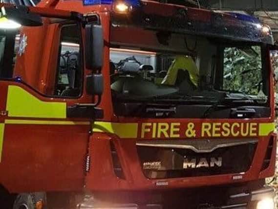 Firefighters were called to a chip pan fire at a second floor flat in Chorley