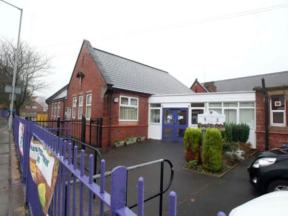 St Oswald's School in Spendmore Lane was closed on Monday