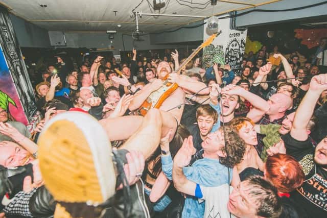 Mark Bowen and Idles at Bootleg Social. Pic: LINDSAY MELBOURNE