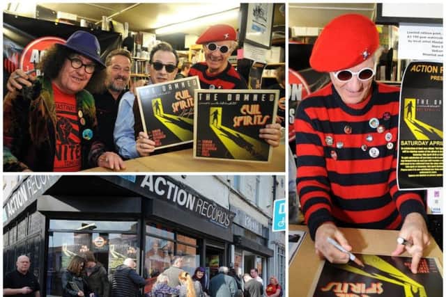 The Damned were at Action Records on Saturday (April 14) to sign copies of their new album 'Evil Spirits'. Photos by Rob Lock.