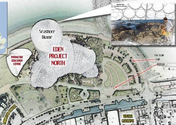 Eden Project North plan. By Ian Hughes.