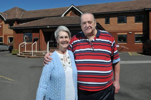 Ian Haydock with his wife Barbara