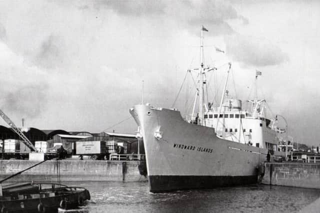 The banana boat Windward Islands together with her sister ship The Leeward Islands were both regular visitors to the port in the 1960s