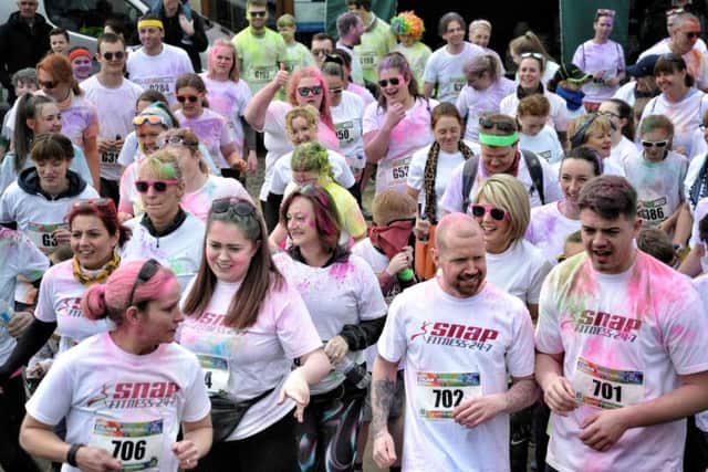 The first Garstang Colour Dash took place on Sunday, April 22.